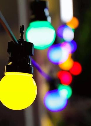 Уличная гирлянда лампочки-шары, Gp2, Хорошего качества, разноц...