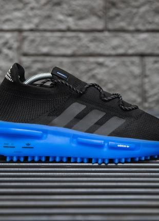 Мужские кроссовки Adidas NMD S1 Edition Black Blue, черные кро...