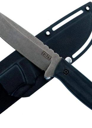 Нож ZA-PAS ULTRA OUTDOOR Stonewash, Black G10, Kydex (UO-ST-G1...