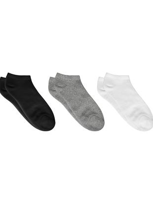 Серые трикотажные низкие носки, размер 36-40