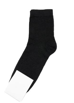 Черные однотонные носки, размер 36-41
