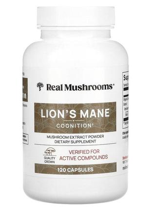 Real Mushrooms lion's Mane Їжовик гребінчастий органік екстрак...