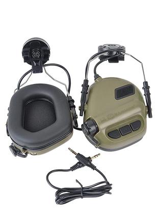 Активные тактические наушники EArmor M31H MOD3 для шлема green...