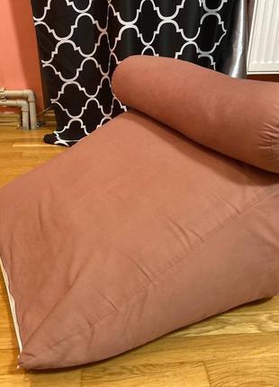 Кресло подушка под спину для чтения для работы в постели лежа