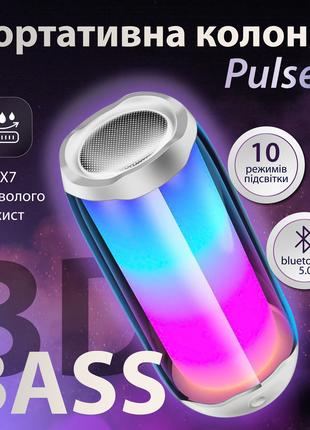 Портативная колонка Bluetooth Pulse 4 с подсветкой и светомузы...