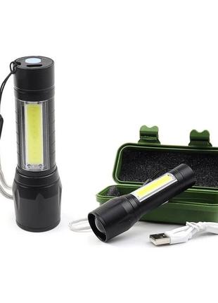 Аккумуляторный фонарь с боковым светом Police BL-511
