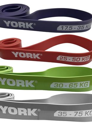 Набор резинок для фитнеса York Fitness (17,5-35 кг, 20-45 кг, ...