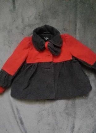 Детское пальто на 1-2 года