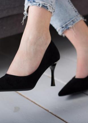 Туфли женские fashion calvin 2643 38 размер 24,5 см черный