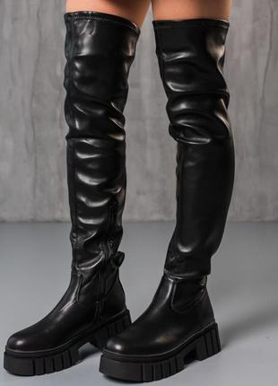 Ботфорты женские fashion celestia 3802 39 размер 25 см черный