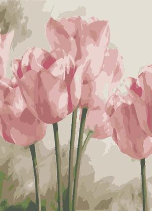 Картина по номерам origami розовые тюльпаны lw 3017 40*50 прои...