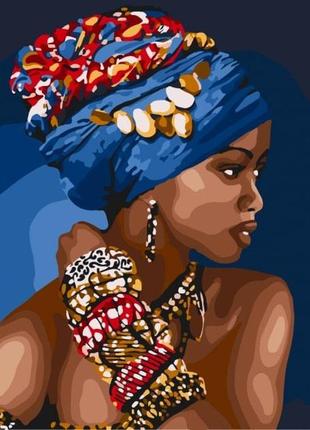 Картина по номерам африканская девушка 30*40 см artcraft 10369-nn