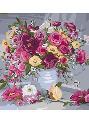 Картина по номерам летняя акварель. цветы 40*50 см art craft 1...