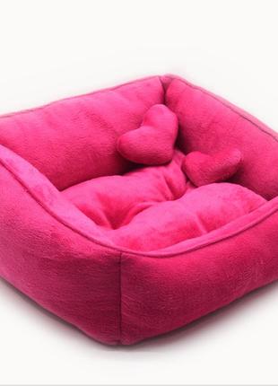 Лежак для котов и собак zoo-hunt нежность розовый №3 500х690х2...