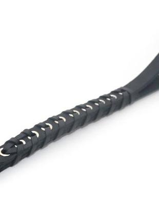 Поводок-водилка ручка для собак zoo-hunt кожаный п 40 см черный