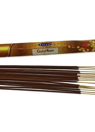 Gold rain (золотой дождь)(satya) пыльцовые благовония шестигра...