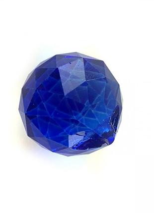 Кристалл хрустальный подвесной синий (2cm)