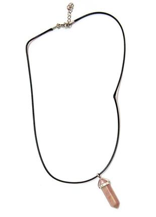 Ожерелье с кулоном из камня (яшма)