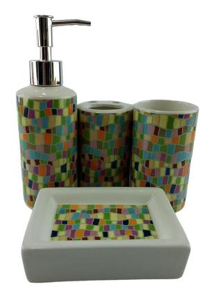 Набор для ванной керамический "мозаика"