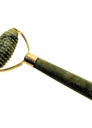 Масажер нефрит "їжачок" з ручкою (18х7,5х2 см)
