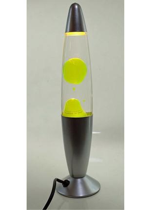 Лава лампа желтая (34х9х9 см)