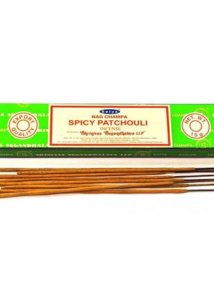 Spicy patchouli (пряная пачули)(15 гр.)(satya) масала благовоние