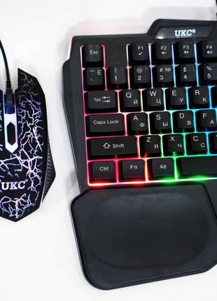 UKC 7768 Игровая клавиатура и мышка с подсветкой 35 клавиш