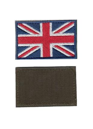 Шеврон ВСУ, военный / армейский, британский флаг, на липучке, ...