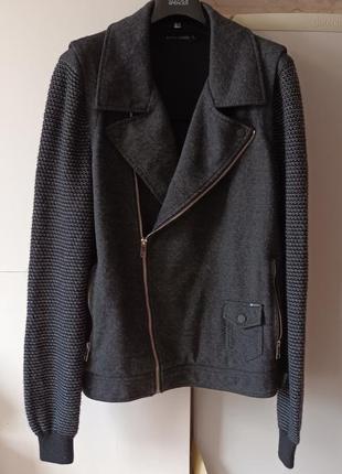 Куртка косуха р. l (50) antony morato вязаные рукава шерсть