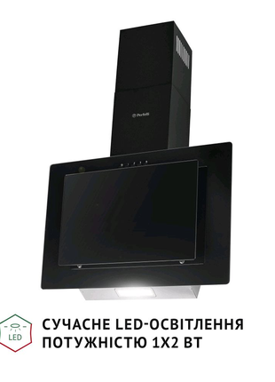 Perfelli DN 6142 BL LED Кухонна наклонна витяжка кутова углова