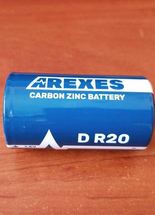 Батарейка R20/D 1.5v Arexes цинк карбон