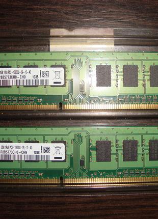 Оперативная память DDR3 2х2 Гб.