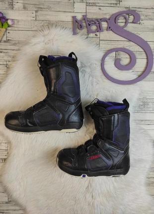 Женские ботинки для сноуборда salomon черные размер 39
