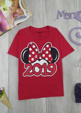 Женская красная футболка disney 2019 минни маус размер м