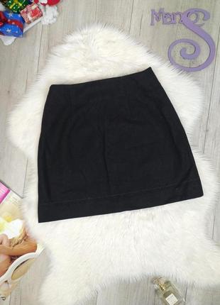 Женская тёплая юбка uterque чёрная размер s
