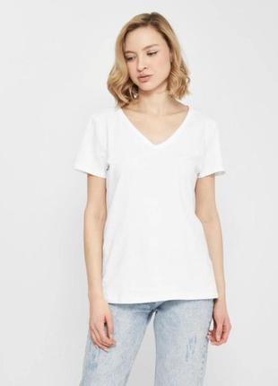 Женская базовая белая футболка h&m размер xs