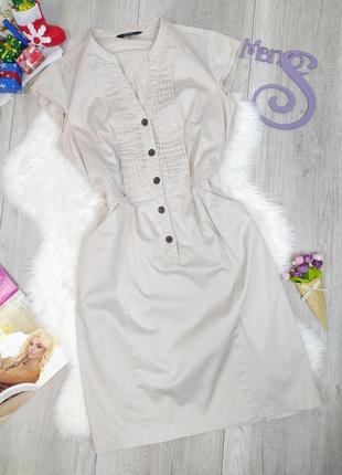 Женское платье ostin с коротким рукавом на пуговицах с кармана...