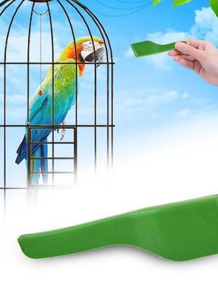 Ложка кормушки для птиц зеленая набор из 2 штук