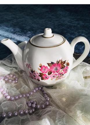 🔥 чайник 🔥 заварник фарфор урстр цветы