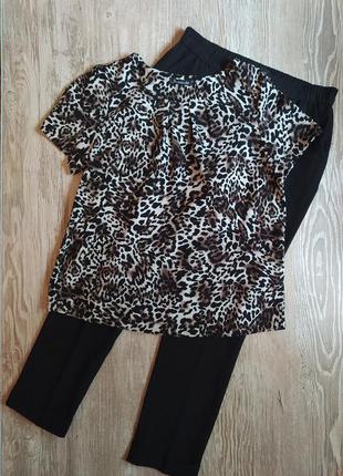 Блузка в леопардовый принт bonmarche размер 16