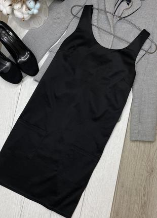 Новое чёрное платье s платье прямого кроя короткое платье с ка...