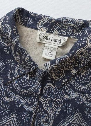 Рубашка шелковая, блуза, silk land. натуральный шелк.