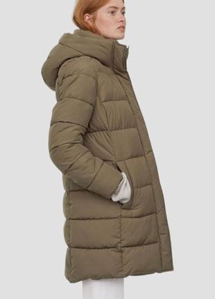Куртка пуфер удлиненная стеганная зимняя h&m