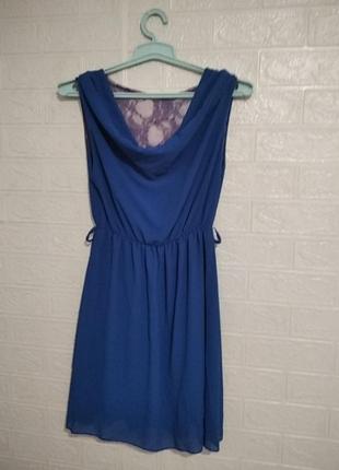 Платье, сарафан синего цвета электрик