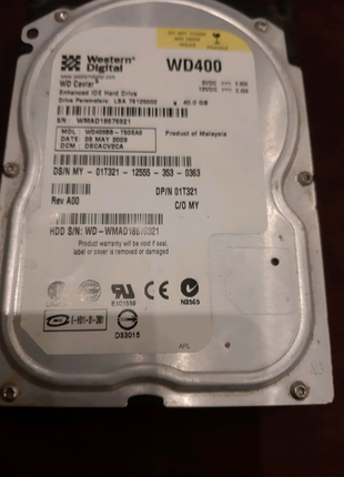 Жесткий диск HDD IDE 40Gb 3.5" 5400rpm