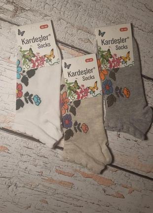 Шкарпетки бавовна -квіти.