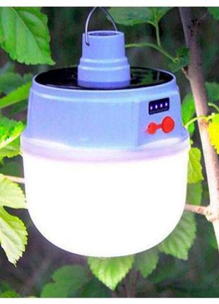 Фонарь кемпинговый переносной jd solar emergency charging lamp...