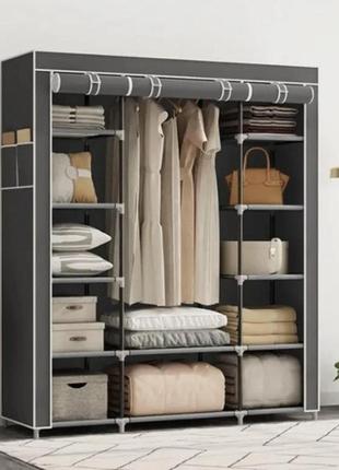Складной тканевый шкаф для одежды hcx storage wardrobe 68150 с...