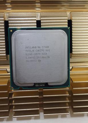 Процессор Intel Core 2 Duo E7400 SLGW3 2.80GHz 3M Cache 1066 M...