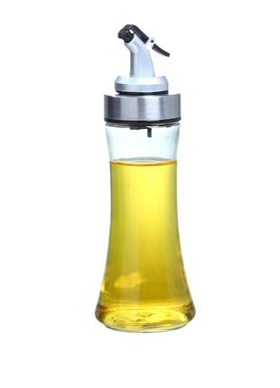 Бутылка для масла и уксуса стеклянная с пробкой-дозатором 320 мл